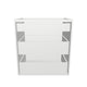 29" Wide Drawer Cabinet - Painted Doors