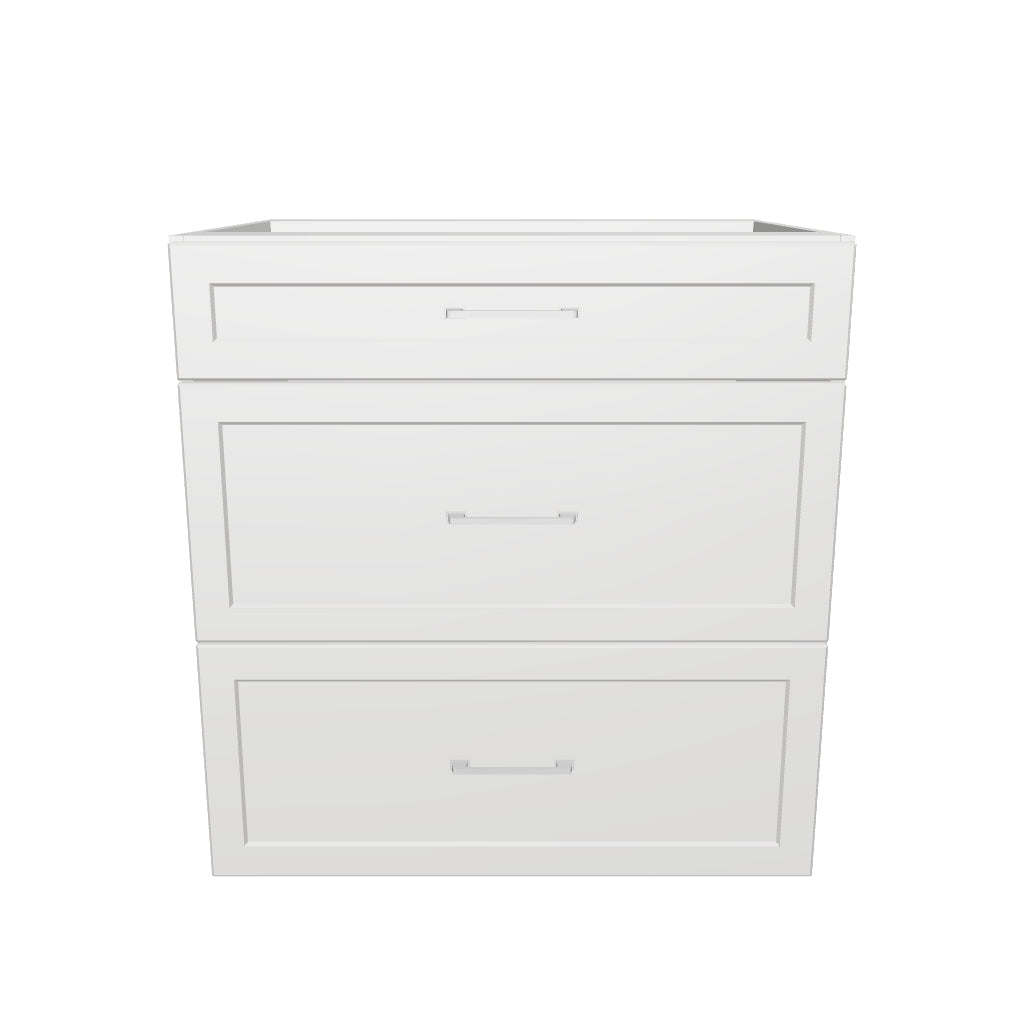 30" Wide Drawer Cabinet - Thermofoil Doors
