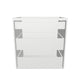 30" Wide Drawer Cabinet - Thermofoil Doors