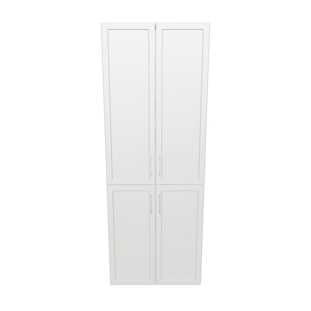 30" Wide Tall Pantry Cabinet - Thermofoil Doors