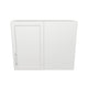 30" Wide 24" High Blind Corner Wall Cabinet - Door on Right/Left Side - Thermofoil Doors