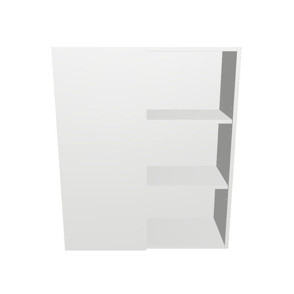 30" Wide 36" High Blind Corner Wall Cabinet - Door on Right Side - Painted Doors