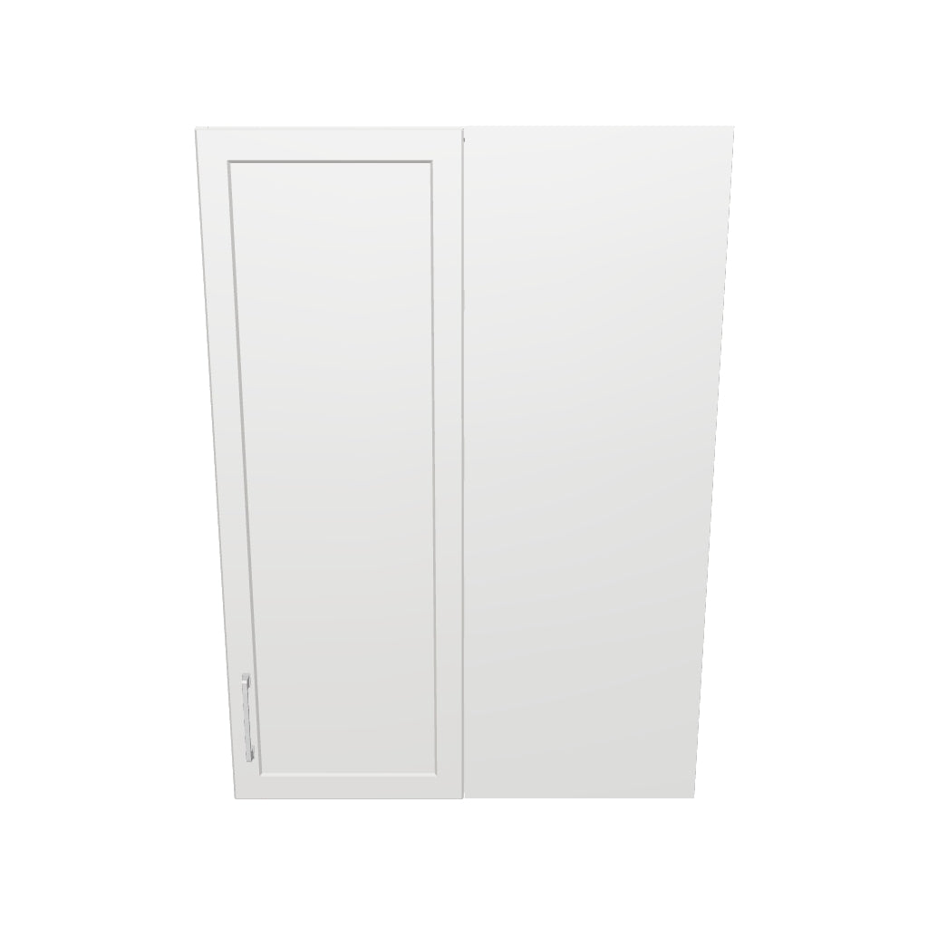 30" Wide 42" High Blind Corner Wall Cabinet - Door on Right/Left Side - Thermofoil Doors