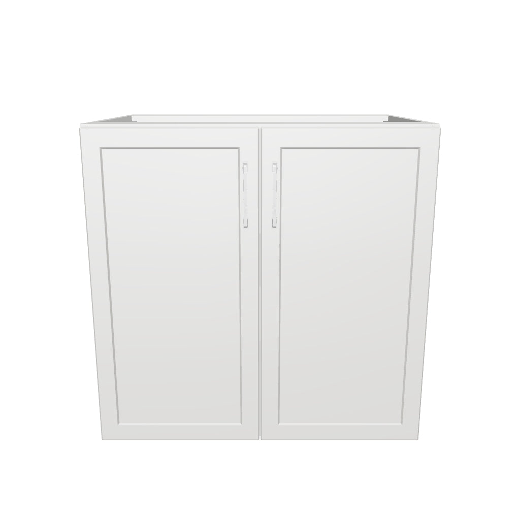 32" Wide Base Cabinet - Painted Doors