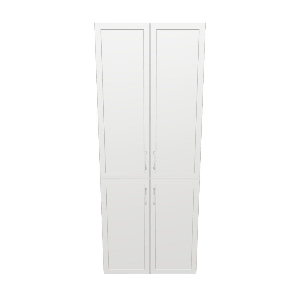 32" Wide Tall Pantry Cabinet - Thermofoil Doors