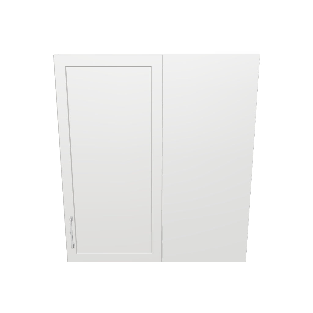 32" Wide 36" High Blind Corner Wall Cabinet - Door on Right/Left Side - Thermofoil Doors