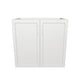 33" Wide Base Cabinet - Painted Doors