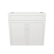 33" Wide Base Cabinet With Drawer On Top - Painted Doors