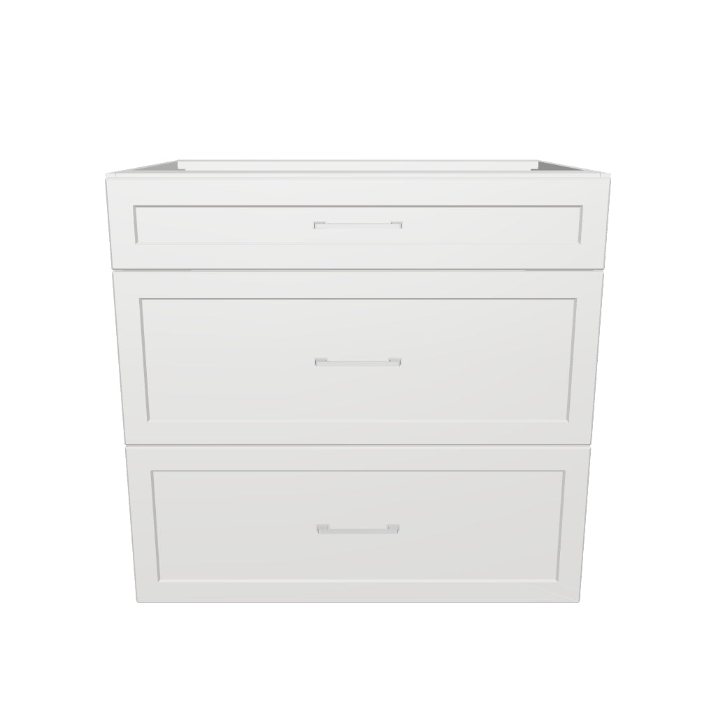 33" Wide Drawer Cabinet - Thermofoil Doors