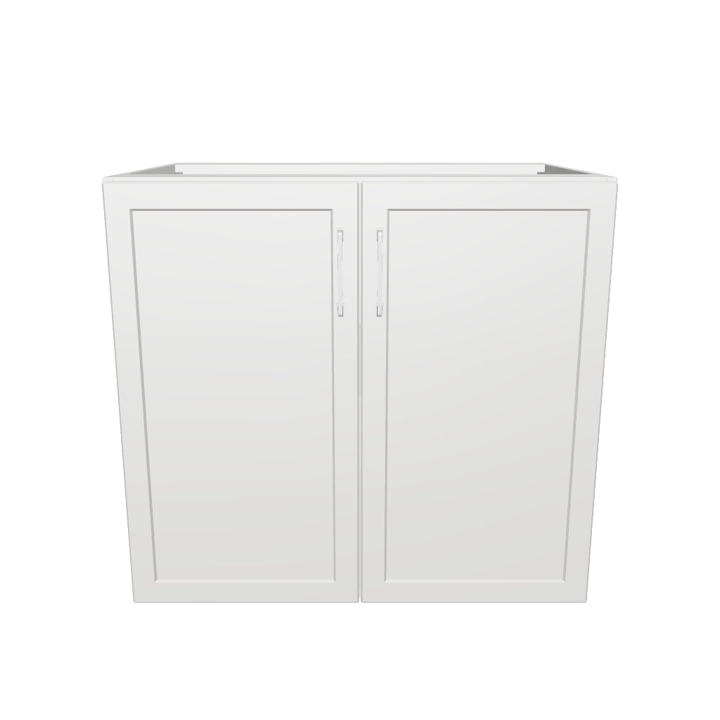 34" Wide Base Cabinet - Sink Cabinet - No Back - Thermofoil Doors