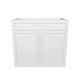 34" Wide Base Cabinet With Drawer On Top - Painted Doors