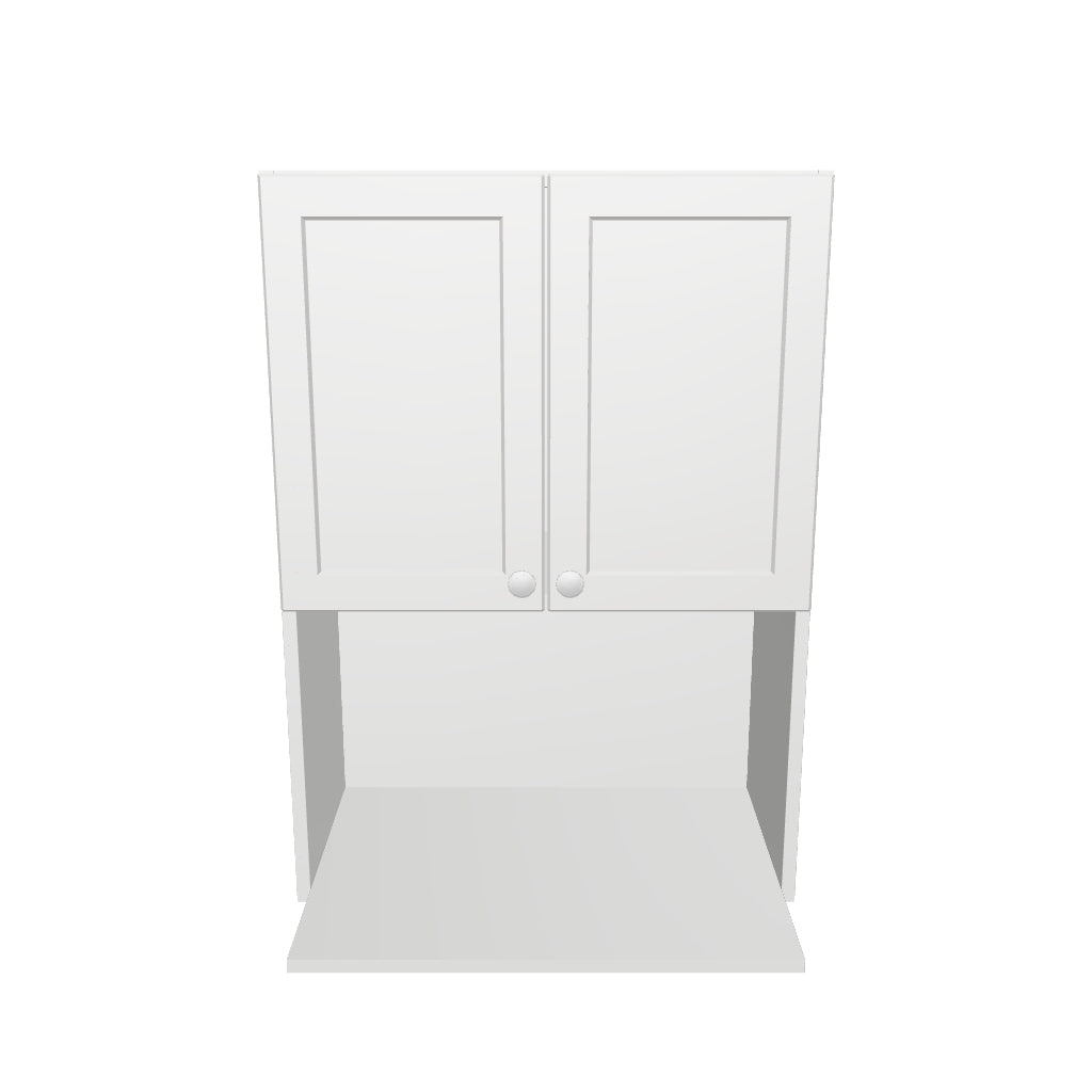 24" Wide x 34" High Microwave Cabinet - Thermofoil Doors