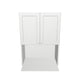 24" Wide x 34" High Microwave Cabinet - Thermofoil Doors