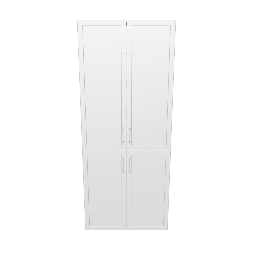 33" Wide Tall Pantry Cabinet - Painted Doors