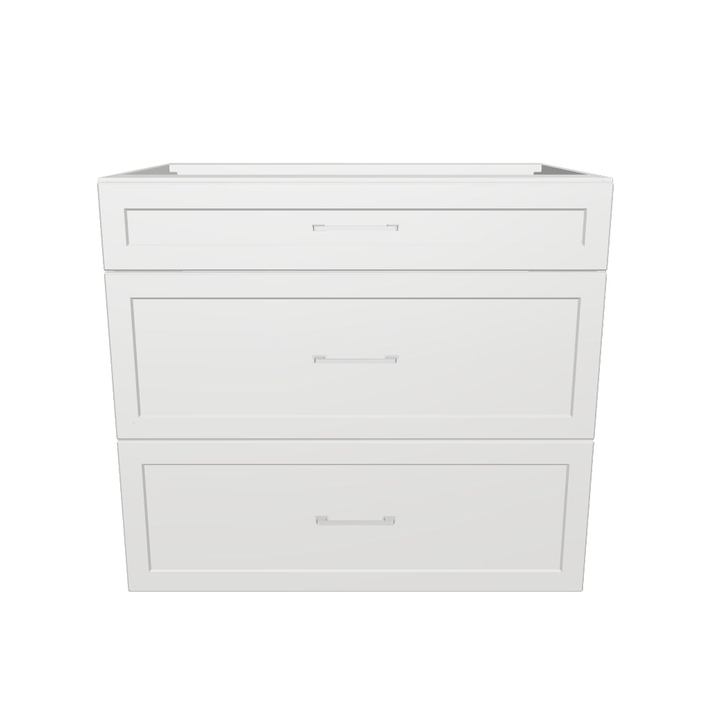 35" Wide Drawer Cabinet - Thermofoil Doors