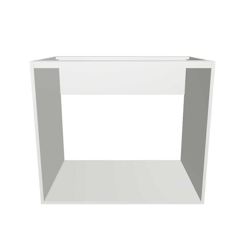 36" Wide Base Cabinet - Sink Cabinet - No Back - Thermofoil Doors