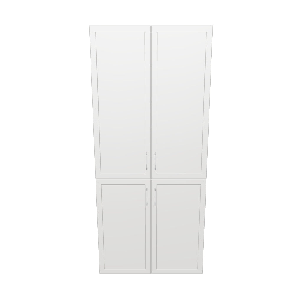 35" Wide Tall Pantry Cabinet - Painted Doors