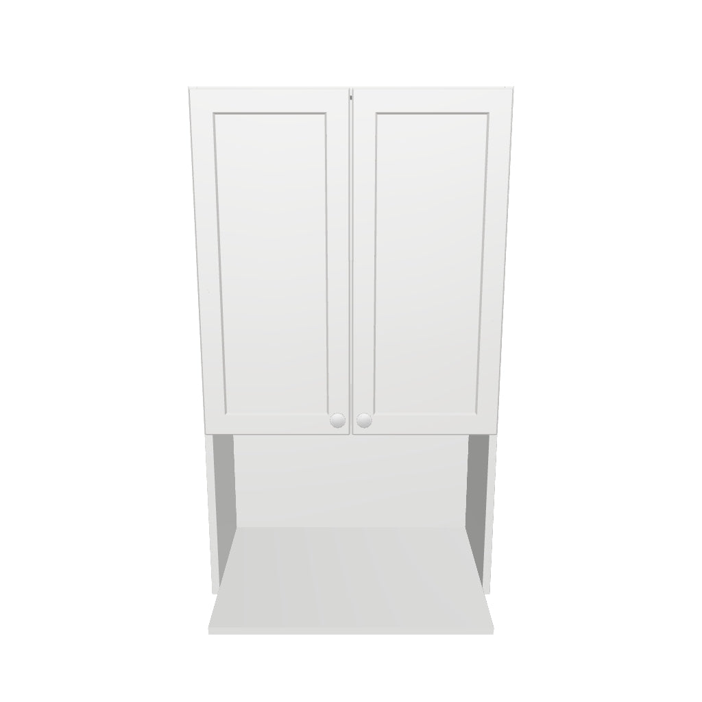24" Wide x 42" High Microwave Cabinet - Thermofoil Doors