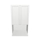 24" Wide x 42" High Microwave Cabinet - Thermofoil Doors