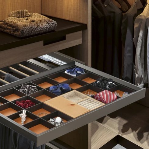 22 1/4" Drawer Tray With Jewelry Organizer - RTI CABINETS